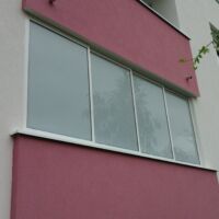 Rámový posuvný systém THERMALUX - Šamorín mliečne sklo