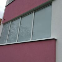 Rámový posuvný systém THERMALUX - Šamorín mliečne sklo